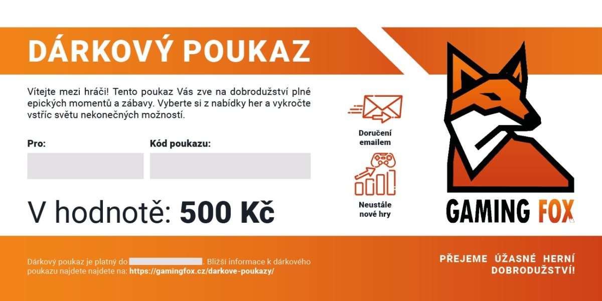 Dárkový poukaz 500 Kč - světlý